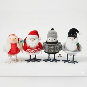 NWT Target Featherly Friends Lot of 4 Birds Winter 2022 & Valentine 2023 Jet